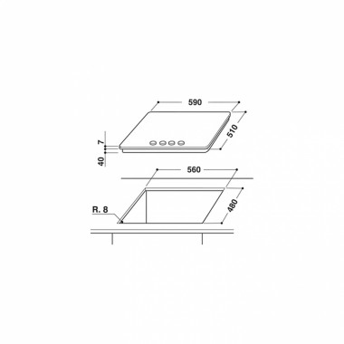 Газовая варочная панель KitchenAid KHSP5 86510