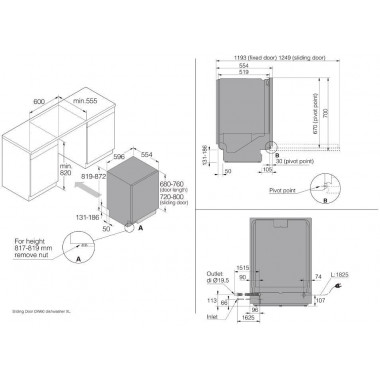 Встраиваемая посудомоечная машина Asko DSD544D