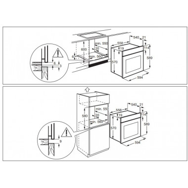 Электрический духовой шкаф Electrolux OKF 5C50X