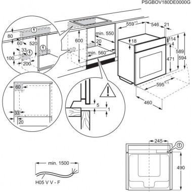 Электрический духовой шкаф AEG BCR 742350 W