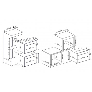 Электрический духовой шкаф Smeg SF4104VCS