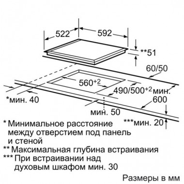 Индукционная варочная панель Bosch PIB651N14E