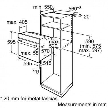 Электрический духовой шкаф Bosch HBA23B263E