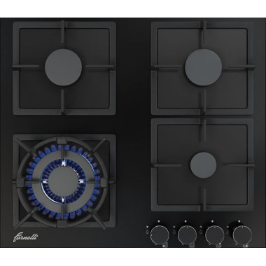 Газовая варочная панель Fornelli PGA 60 Quadro BL