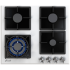 Газовая варочная панель Fornelli PGA 60 Quadro BL