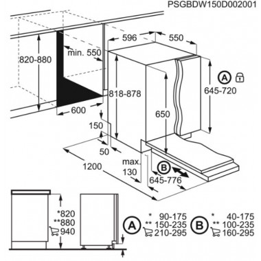 Встраиваемая посудомоечная машина Electrolux EMG 48200 L