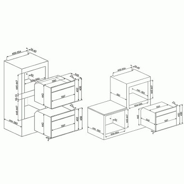 Электрический духовой шкаф Smeg SF4604PVCNR1