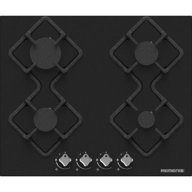Газовая варочная панель Remenis REM-2150 black side