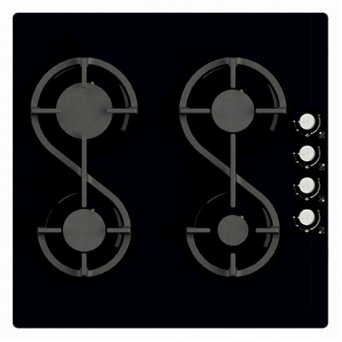 Газовая варочная панель Remenis REM-2154 black side