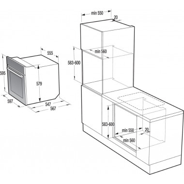 Электрический духовой шкаф Gorenje BO 737 E24 X