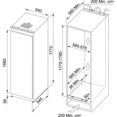 Встраиваемый морозильник Franke FSDF 330 NR ENF V A+ 118.0532.621