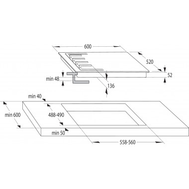Газовая варочная панель Gorenje GCW641SYW