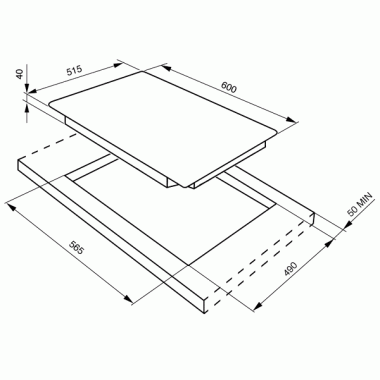 Электрическая варочная панель Smeg SE2641TD2