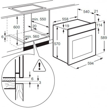Электрический духовой шкаф Zanussi ZZB 510401 W