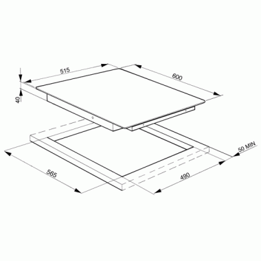 Электрическая варочная панель Smeg SE630TCE2