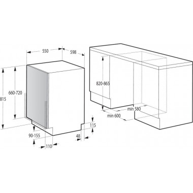 Встраиваемая посудомоечная машина Gorenje GV 62212