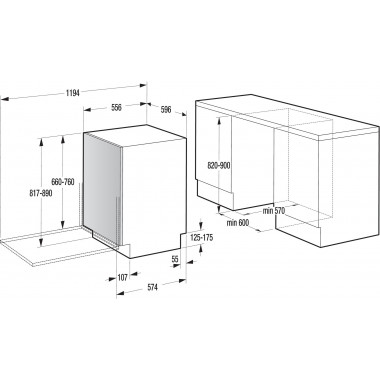 Встраиваемая посудомоечная машина Gorenje GV 66160