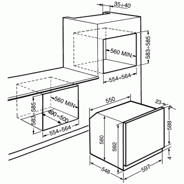 Электрический духовой шкаф Smeg SFP6925NPZE