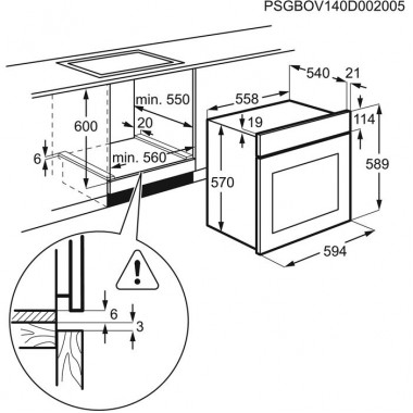 Электрический духовой шкаф Electrolux OEEB 4330 W