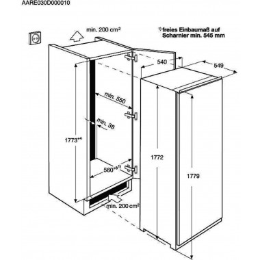 Встраиваемый холодильник Zanussi ZBA 30455
