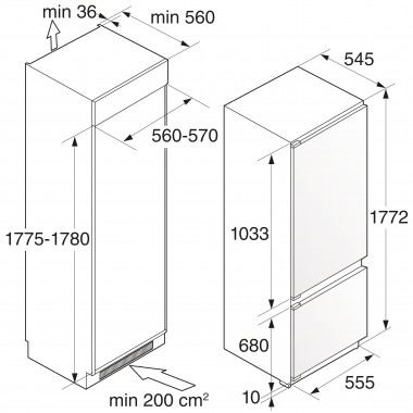 Встраиваемый морозильник Asko FN31842I