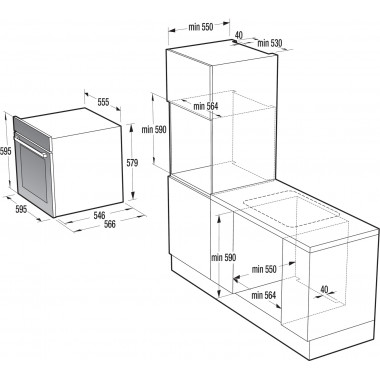 Электрический духовой шкаф Gorenje GP 898 B