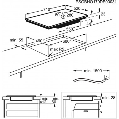 Индукционная варочная панель Electrolux EIS 7548