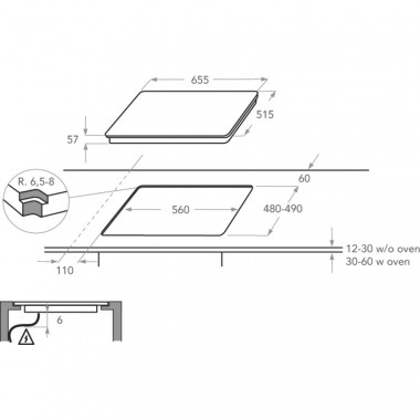 Индукционная варочная панель KitchenAid KHIMS 66500