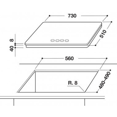 Газовая варочная панель KitchenAid KHGD5 77510