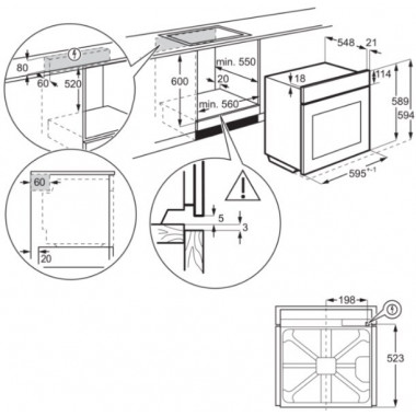 Электрический духовой шкаф Electrolux OEF3H70TK