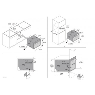 Встраиваемая микроволновая печь Asko OM8487B