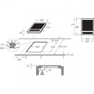 Индукционная варочная панель KitchenAid KHTD2 38510